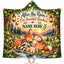 Personalized After the Rain Beautiful Rainbow Hooded Blanket, Woodland Baby Gift