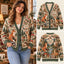 Personalized Woodland Creature Knitted Cardigan - Custom Name Forest Wildlife Sweater