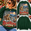 Vintage Winter Bear Ridge Family Mountain Landscape Sweatshirt