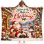 Believe in Magic of Christmas Hooded Blanket, Santa Snowman Puppy Kitten Gift