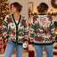 Sweet Moments Brighter Days Christmas Knitted Cardigan, Cozy Winter Outfit Sweater