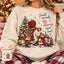 Small Moments Big Blessings Warm Heart Sweatshirt, Cozy Girl and Dog Christmas Crewneck