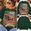 Cozy Pines Holiday Lodge Mountain Cabin Christmas Graphic Crewneck