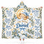 Personalized Baptism Gift for Baby Boy - Custom Name Christian Hooded Blanket with Bible Verses & Sleeping Bear
