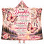 Personalized To My Daughter Hooded Blanket, Pink Butterfly Moon Gift from Mom