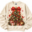 Festive Christmas Tree Sweatshirt – Red Bow & Present Boxes Christmas Crewneck