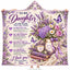 To My Daughter Hooded Blanket, Love Mom Lavender Floral Butterfly Keepsake Gift