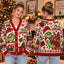 Merry Grinchmas Christmas Knitted Cardigan, Cozy Winter Outfit Sweater