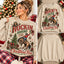 Western Christmas Sweatshirt Rockin Around The Christmas Tree Cowboy Horse Pullover