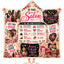 Hairdresser Hooded Blanket, In This Salon Hair Stylist Cosmetologist Gift Throw