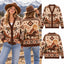Native American Southwestern Mountain Style Knitted Cardigan, Cozy Winter Outfit Sweater