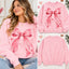 Customized Name Pink Ribbon Watercolor Aesthetic Sweatshirt