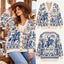 Personalized Western Name Christmas Knitted Cardigan, Cozy Winter Outfit Sweater