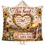Personalized Whenever You Touch This Heart Hooded Blanket, Family Love Gift