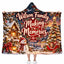 Personalized Family Making Memories Hooded Blanket, Custom Christmas Cabin Gift