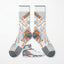 Orange Blaze Sneaker Match Socks – Air Jordan 8 Retro Inspired Mid-Cut Crew Socks