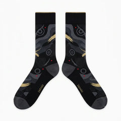 OVO Black Sneaker Match Socks – Air Jordan 8 Retro Inspired Mid-Calf Crew Socks