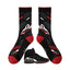 Playoff 2023 Sneaker Match Socks – Air Jordan 8 Retro Inspired Mid-Calf Crew Socks