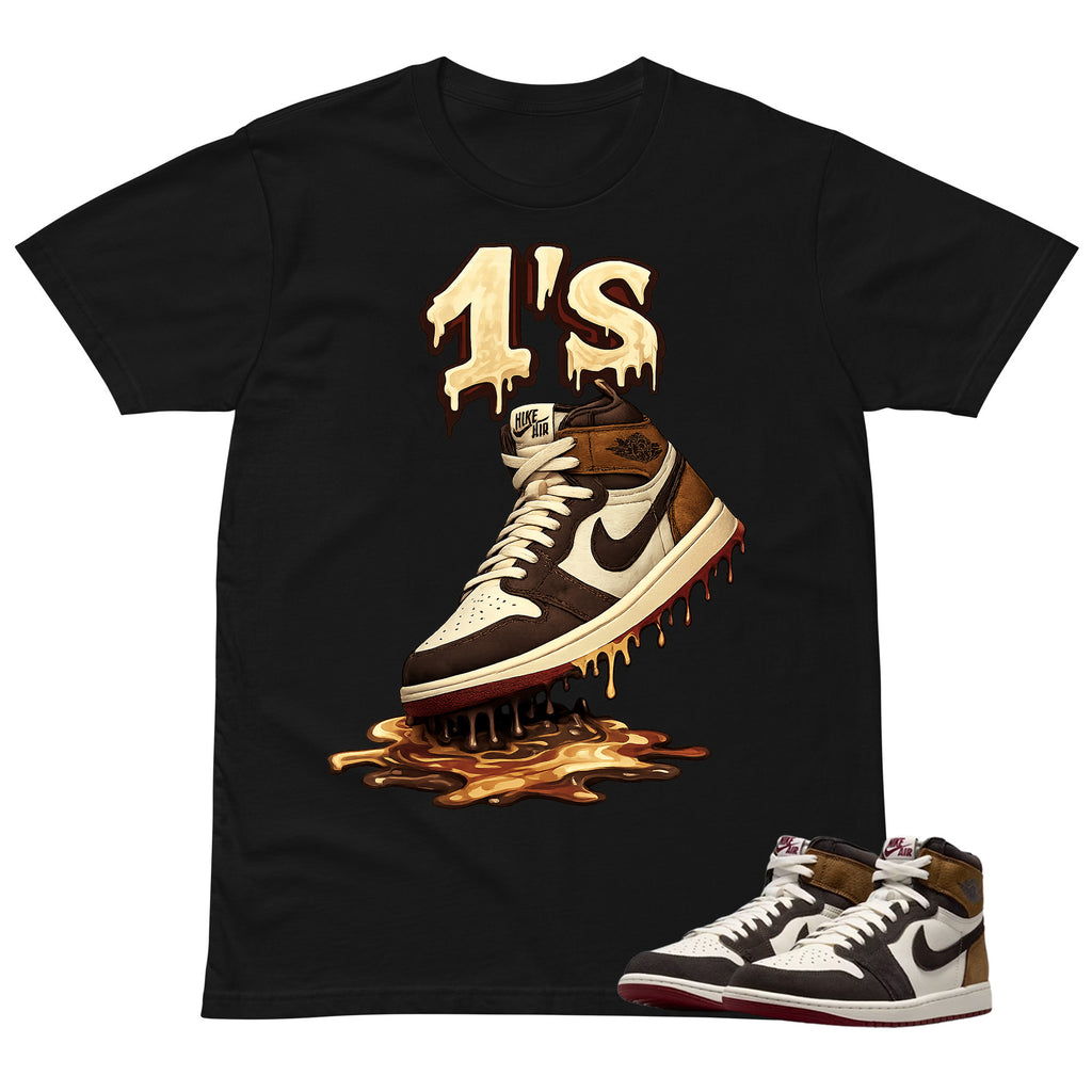 1's Dripping Shirt To Match Air Jordan 1 Love Letter Unisex Cotton Graphic Tee