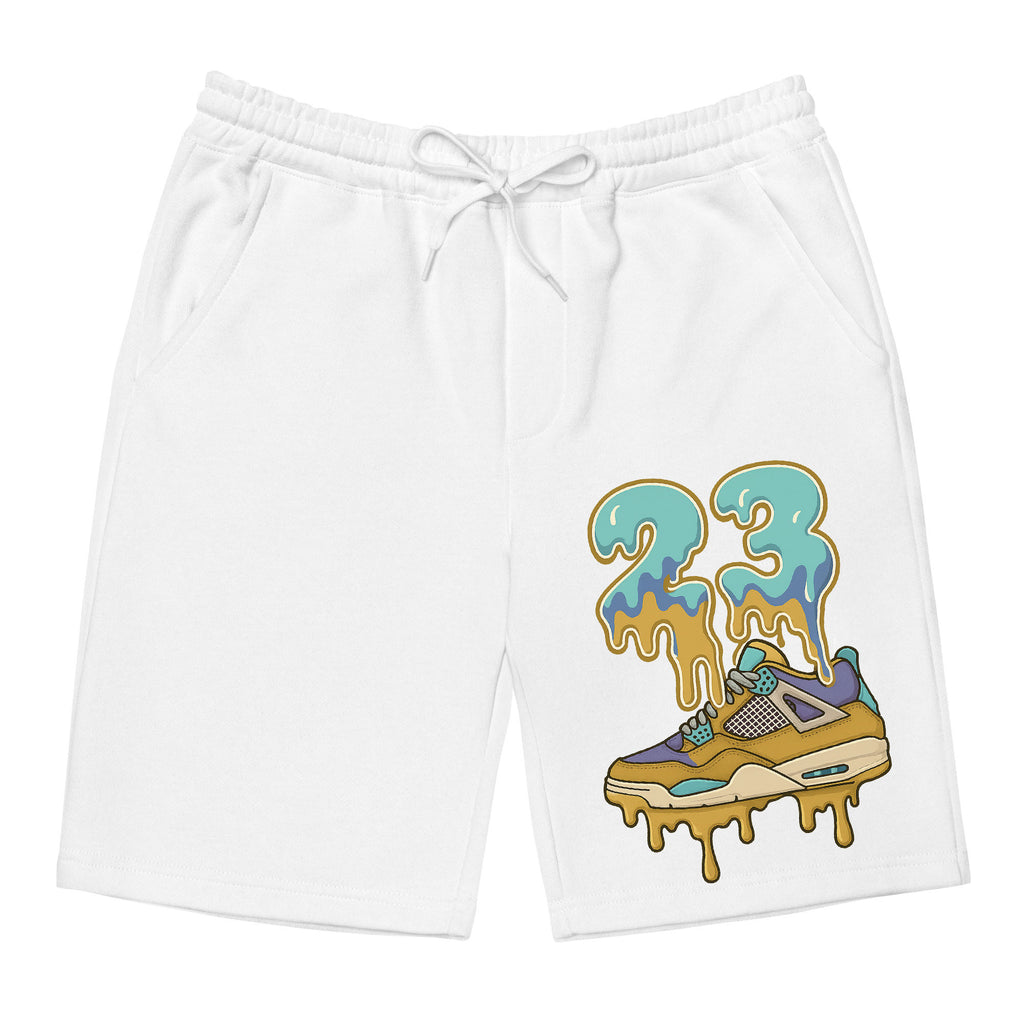 23 Dripping Mens Fleece Shorts, Union LA x Air Jordan 4 Retro 'Desert Moss Men Shorts