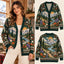 Vintage Alpine Mountain Landscape Knitted Cardigan Sweater