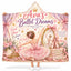 Personalized Ballet Dreams Hooded Blanket - Ballerina Princess Pink Fleece Throw Gift for Girls