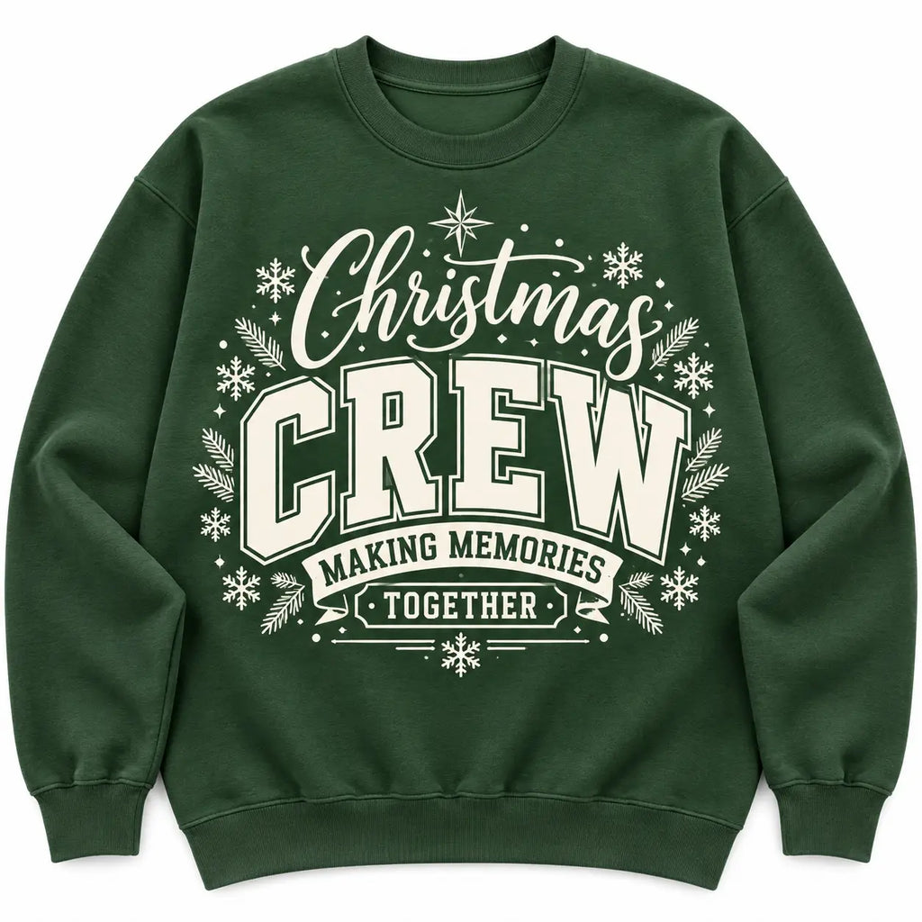 Christmas Crew Sweatshirt, Matching Family Holiday Making Memories Together Sweater