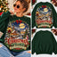 Vintage Christmas Village Holly Hill Holiday Market Sweatshirt