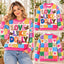 Love Like Dolly Sweatshirt – Colorful Floral Patchwork Crewneck