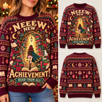 Vintage Bookworm Magical Library Ugly Christmas Sweater Sweatshirt