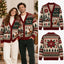 Personalized Reindeer Christmas Knitted Cardigan, Autumn Sweater