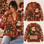 Cozy Christmas Reading Book Club Knitted Cardigan, Cozy Winter Outfit Sweater