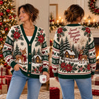 Sweet Moments Brighter Days Christmas Knitted Cardigan, Cozy Winter Outfit Sweater