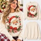 Cute Bookworm Christmas Trees & Hot Cocoa Graphic Christmas Sweatshirt