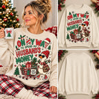 Retro Christmas Shopping Season Goose Crewneck Sweatshirt