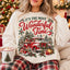 It's The Most Wonderful Time Red Truck Crewneck Christmas Sweatshirt, Winter Sweater Outfit