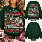 Columbia Inn Pine Tree Vermont Sweatshirt, White Christmas Movie Fan Crewneck