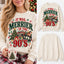 Vintage 90s Nostalgia Christmas Tree Lights Graphic Crewneck