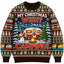 Vintage My Christmas Wish Camping Sweatshirt, Retro RV Trailer Campfire Ugly Sweater