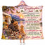 Personalized To My Granddaughter Hooded Blanket, Outdoor Camping Gift Grandma