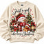 Just A Girl Who Loves Christmas Sweatshirt – Cute Snowman & Gingerbread Holiday Crewneck