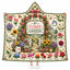 My Flower Garden Hooded Blanket, Botanical Floral Gate Gardening Gift for Women