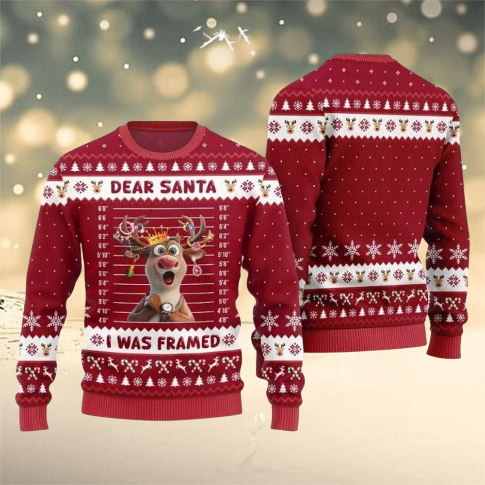 Reindeer Dear Santa Ugly Christmas Sweater Funny Gifts For Christmas Best Jumpers Men_s