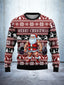 Santa Weightlifting Ugly Christmas Sweater Funny Xmas Sweaters Gifts For Gym Lovers