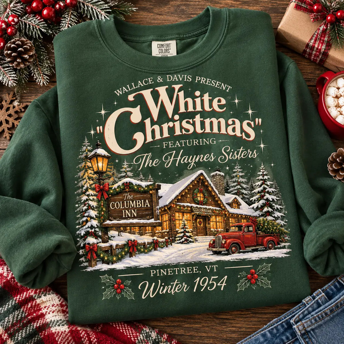 White Christmas - The Haynes Sisters Sweatshirt, Christmas Sweater Gifts For Women