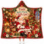 Personalized Santa's Favorite Little Girl Hooded Blanket, Custom Christmas Gift