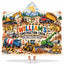 Personalized Construction Truck Hooded Blanket - Kids Excavator & Dump Truck Fleece Throw