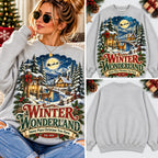 Winter Wonderland Snowy Pines Christmas Tree Farm Sweatshirt