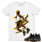 Air Ball Shirt To Match Air Foamposite Pro Black Camo Unisex Cotton Graphic Tee