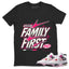 Alway Family First Shirt To Match Air Jordan 4 Comic Unisex Cotton Graphic Tee